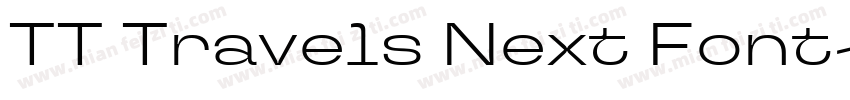 TT Travels Next Font字体转换
